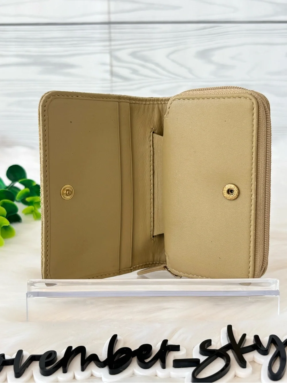 Gucci Beige GG Canvas Zip Key holder/Card holder - Picture 5 of 11